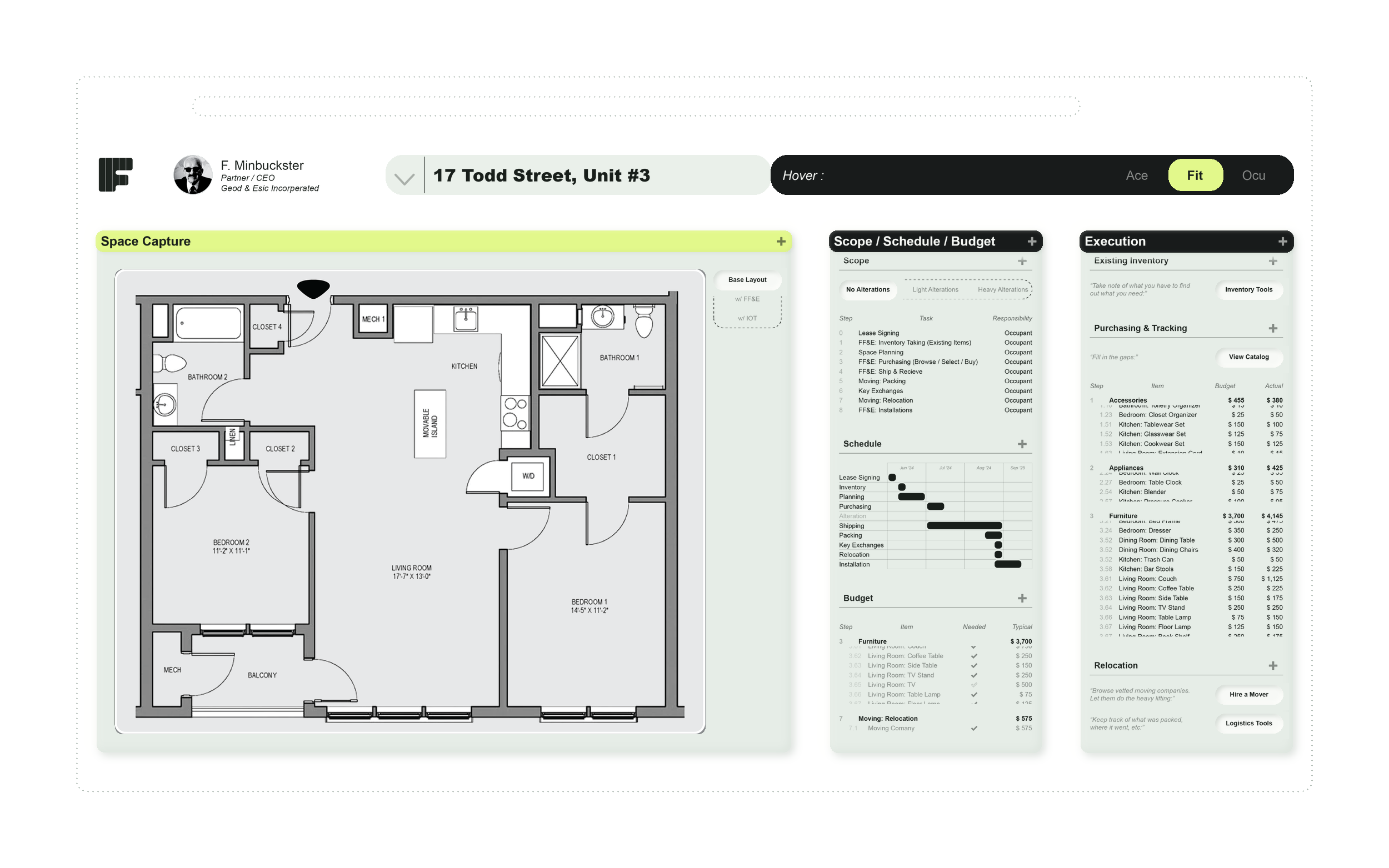 FIT — Making the Space Your Own interface